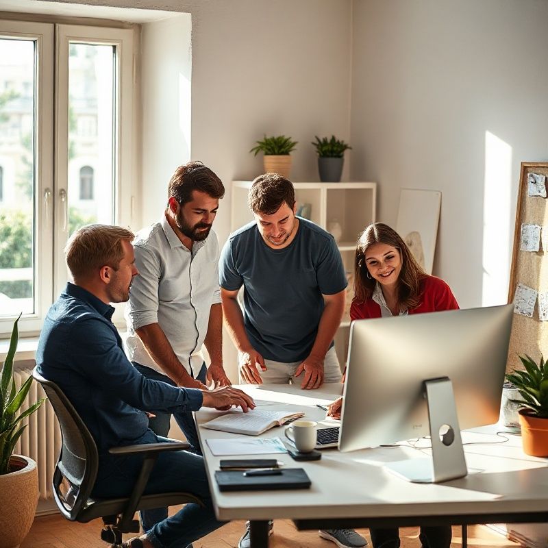 Mali fokusirani tim Designfieldxa u pulskom studiju